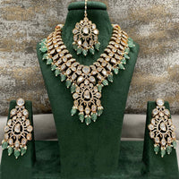 Royal Kundan Jewellery Polki Kundan Stone And Pearl Festive Necklace Set