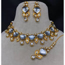 Royal Kundan Jewellery Classic Kundan Stone Choker Necklace Set