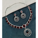 Royal Kundan Jewellery Glamorous American Diamond Necklace Set