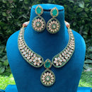 Royal Kundan Jewellery Heavy Polki Kundan Stone Necklace Set 