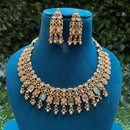 Royal Kundan Jewellery Pota Stone Designer Necklace Set
