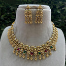 Royal Kundan Jewellery Pota Stone Designer Necklace Set
