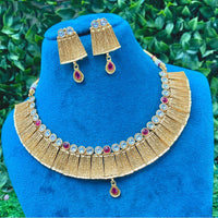 Royal Kundan Jewellery Pota Stone Designer Necklace Set