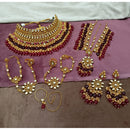 Royal Kundan Jewellery Classic Kundan Stone Pearl Bridal Necklace Set