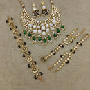 Royal Kundan Jewellery Classic Kundan Stone Pearl Combo Set