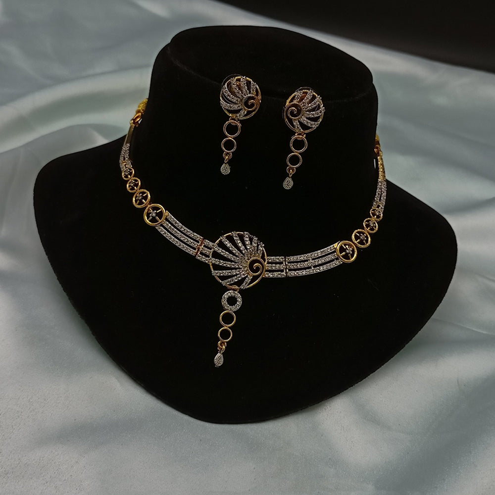 Royal Kundan Jewellery Sparkling Crystal Stone  Necklace set