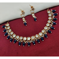 Royal Kundan Jewellery Heavy Polki Kundan and Beads  Necklace Set
