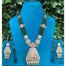 Royal Kundan Jewellery Heritage Kundan and Pearl Long Necklace for Wedding Wear