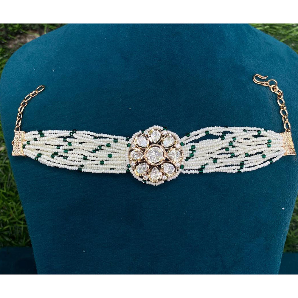 Royal Kundan Jewellery Royal Heritage Polki Kundan And Pearls Bracelet