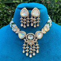 Royal Kundan Jewellery Luxe Polki Kundan And Pearl Designer Necklace Set