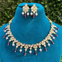 Royal Kundan Jewellery Luxe Polki Kundan And Pearl Designer Necklace Set