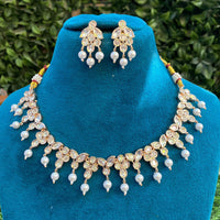 Royal Kundan Jewellery Luxe Polki Kundan And Pearl Designer Necklace Set