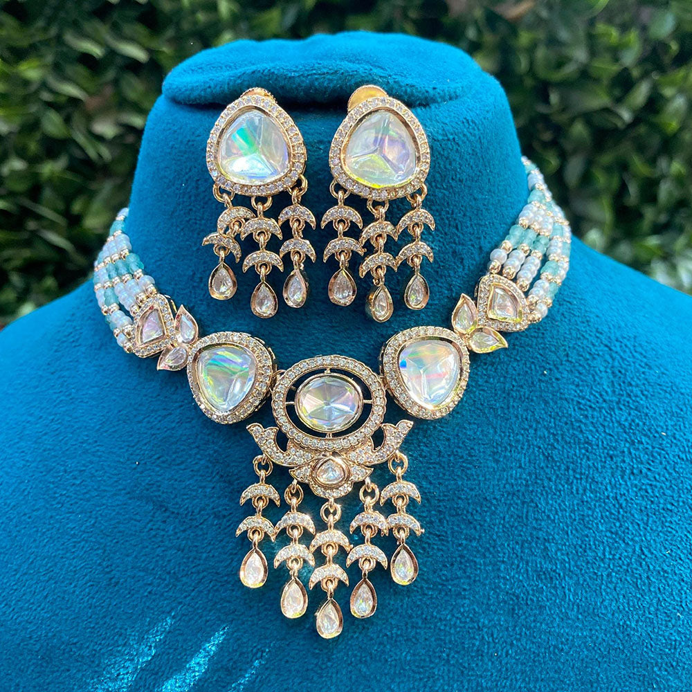 Royal Kundan Jewellery Heritage Polki Kundan And Pearl Necklace Set