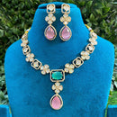 Royal Kundan Jewellery Classic Polki Kundan Stone Festive Necklace Set