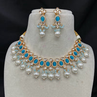 Royal Kundan Jewellery Polki Kundan Pearl Beads Necklace Set