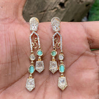 Royal Kundan Jewellery Designer Polki Kundan Stone Dangler Earrings
