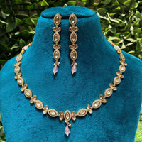 Royal Kundan Jewellery Polki Kundan Stone And Beads Necklace Set