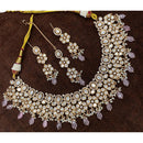 Royal Kundan Jewellery Designer Polki Kundan Stone And Beads Necklace Set