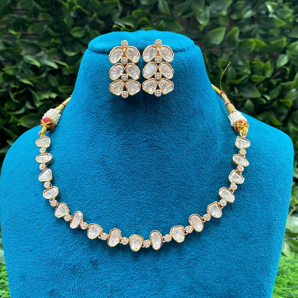 Royal Kundan Jewellery Regal Look Polki Kundan Statement Necklace Set