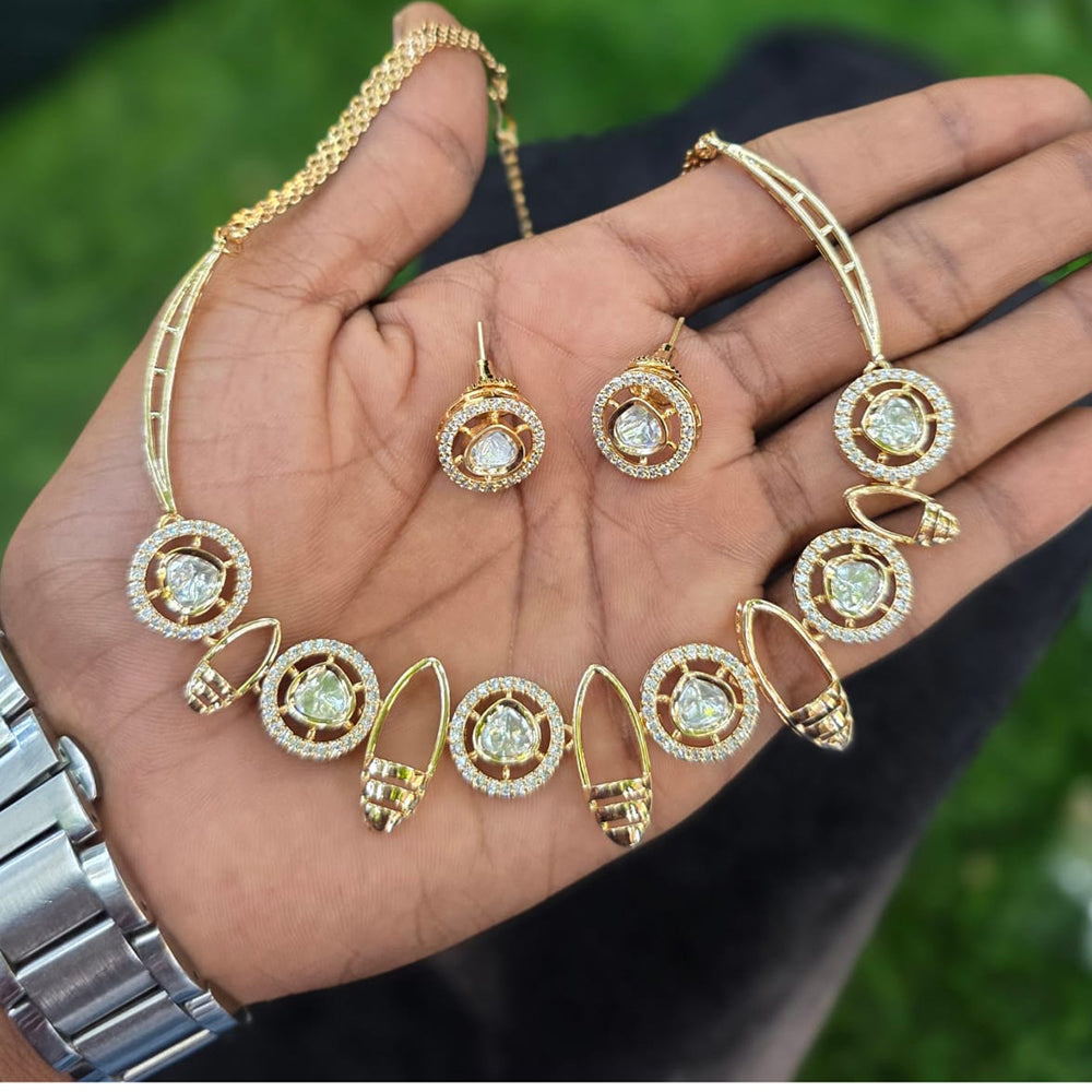 Royal Kundan Jewellery Regal Look Polki Kundan Statement Necklace Set