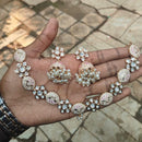 Royal Kundan Jewellery Luxe Polki Kundan And Pearl Meenakari Necklace Set