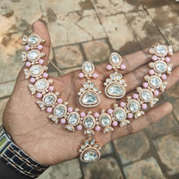 Royal Kundan Jewellery Luxe Polki Kundan And Beads Necklace Set