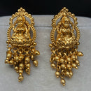 Royal Kundan Jewellery Antique Temple Pearl Hanging Earrings