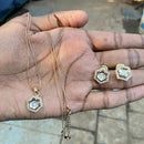 Royal Kundan Jewellery Classic Polki Kundan Stone Pendant Set