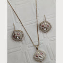 Royal Kundan Jewellery Classic Polki Kundan Stone Pendant Set