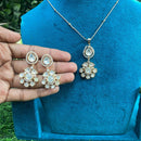 Royal Kundan Jewellery Classic Polki Kundan Stone Pendant Set