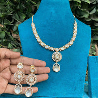 Royal Kundan Jewellery Polki Kundan Stone Necklace Set 
