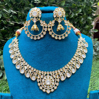 Royal Kundan Jewellery Polki Kundan Stone Necklace Set 
