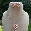 Royal Kundan Jewellery Elegant Polki Kundan Stone Necklace Set