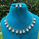 Royal Kundan Jewellery Designer Polki Kundan Stone Necklace Set