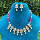 Royal Kundan Jewellery Designer Polki Kundan Stone And Pearl Necklace Set