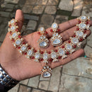 Royal Kundan Jewellery Designer Polki Kundan Stone Necklace Set