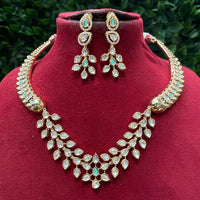 Royal Kundan Jewellery Designer Polki Kundan Stone Necklace Set