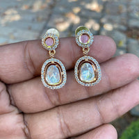 Royal Kundan Jewellery Royal Look Polki Kundan Stone Dangler Earrings