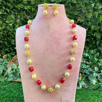 Royal Kundan Jewellery Beads Necklace Set