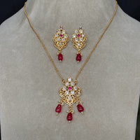 Royal Kundan Jewellery Trendy Polki Kundan Stone And Beads Necklace Set