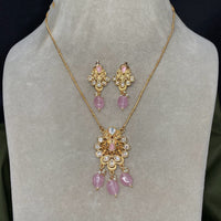 Royal Kundan Jewellery Trendy Polki Kundan Stone And Beads Necklace Set