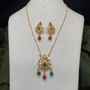 Royal Kundan Jewellery Trendy Polki Kundan Stone And Beads Necklace Set