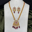 Royal Kundan Jewellery Trendy Polki Kundan Stone And Beads Necklace Set