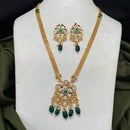Royal Kundan Jewellery Trendy Polki Kundan Stone And Beads Necklace Set