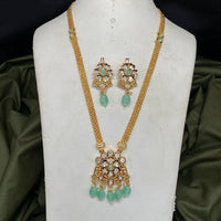 Royal Kundan Jewellery Trendy Polki Kundan Stone And Beads Necklace Set