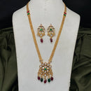 Royal Kundan Jewellery Trendy Polki Kundan Stone And Beads Necklace Set