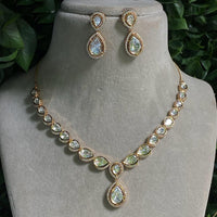 Royal Kundan Jewellery Heavy Polki Kundan Stone Necklace Set