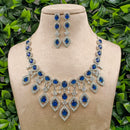 Royal Kundan Jewellery Glamorous American Diamond Necklace Set