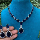 Royal Kundan Jewellery Gold Plated American Daimonds Necklace Set