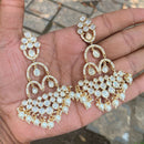 Royal Kundan Jewellery Royal Look Polki Kundan Stone And Pearl Dangler Earrings